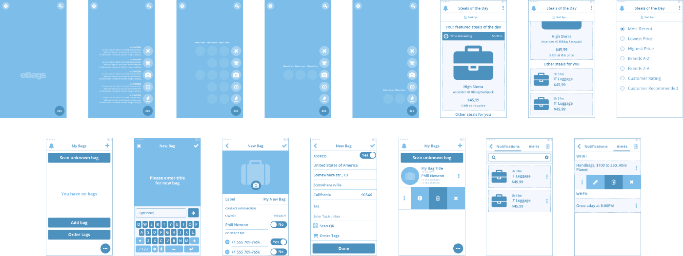 wireframes