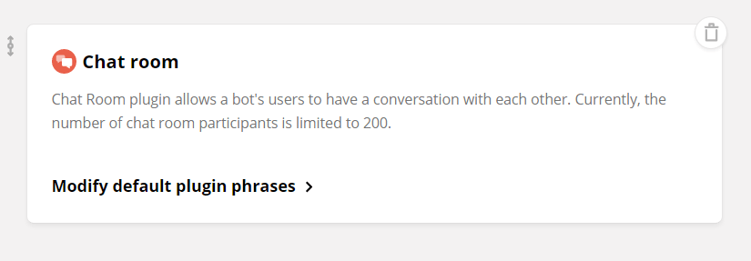 Chat room plugin