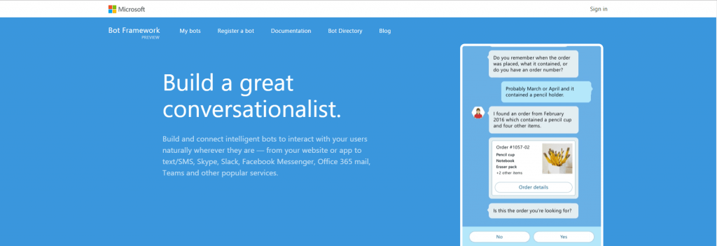 Microsoft chatbot maker