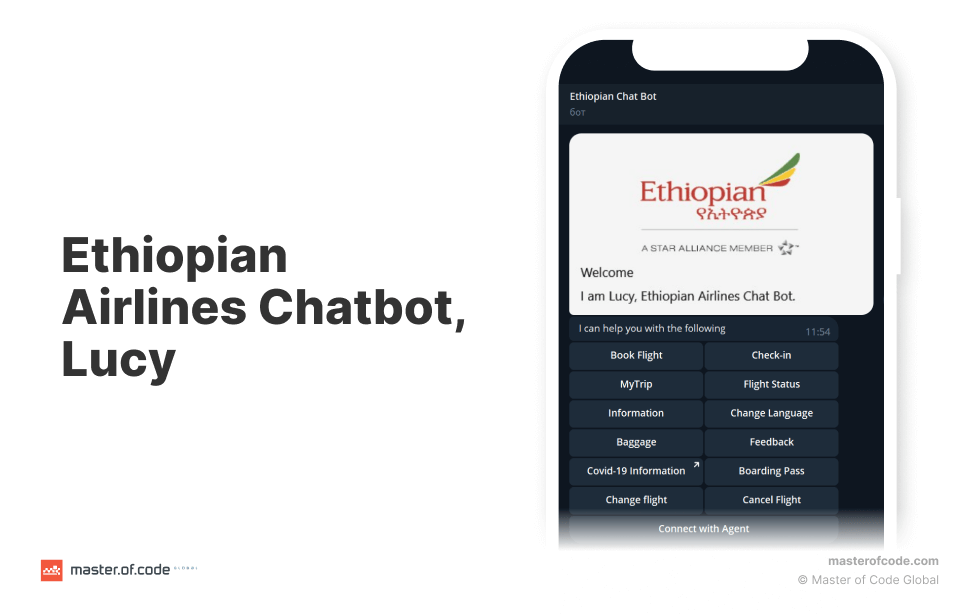 Ethiopian Airlines Chatbot, Lucy