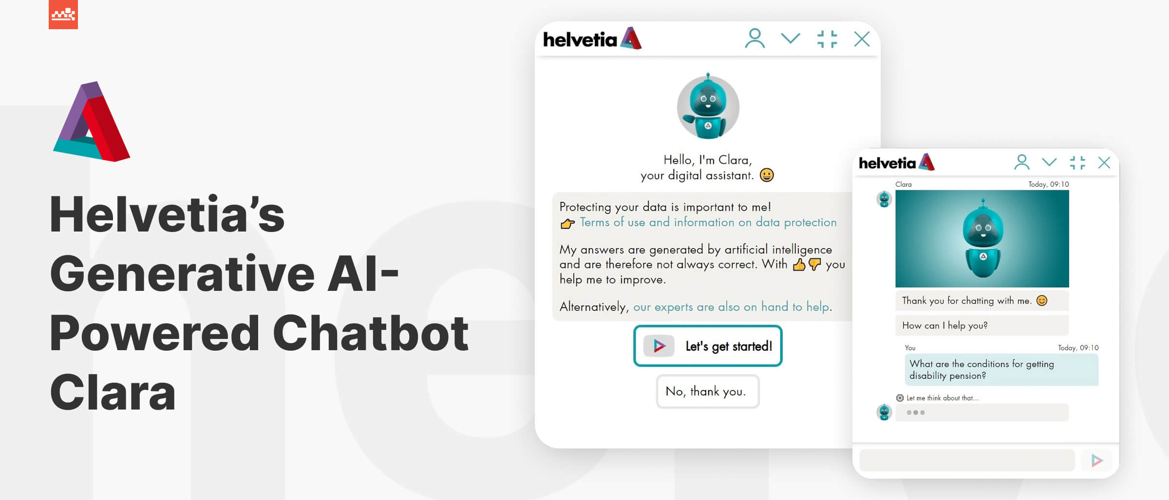 Helvetia’s Generative AI-Powered Chatbot